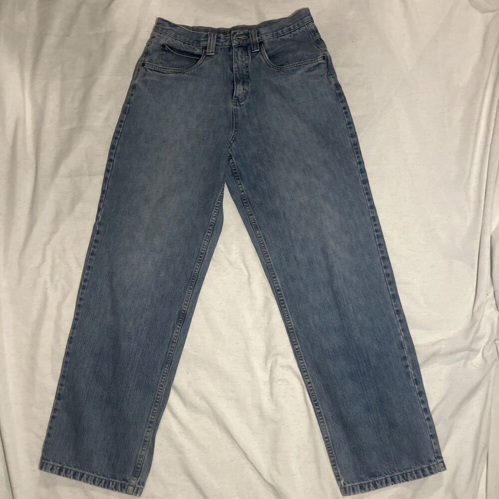 Vtg Anchor Blue Big Baggy Men Jeans 31x32 Light Denim Baggy Skater Grunge Y2K
